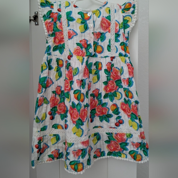 Roller Rabbit Colorful Floral Lace Fabric - Picture 2 of 3